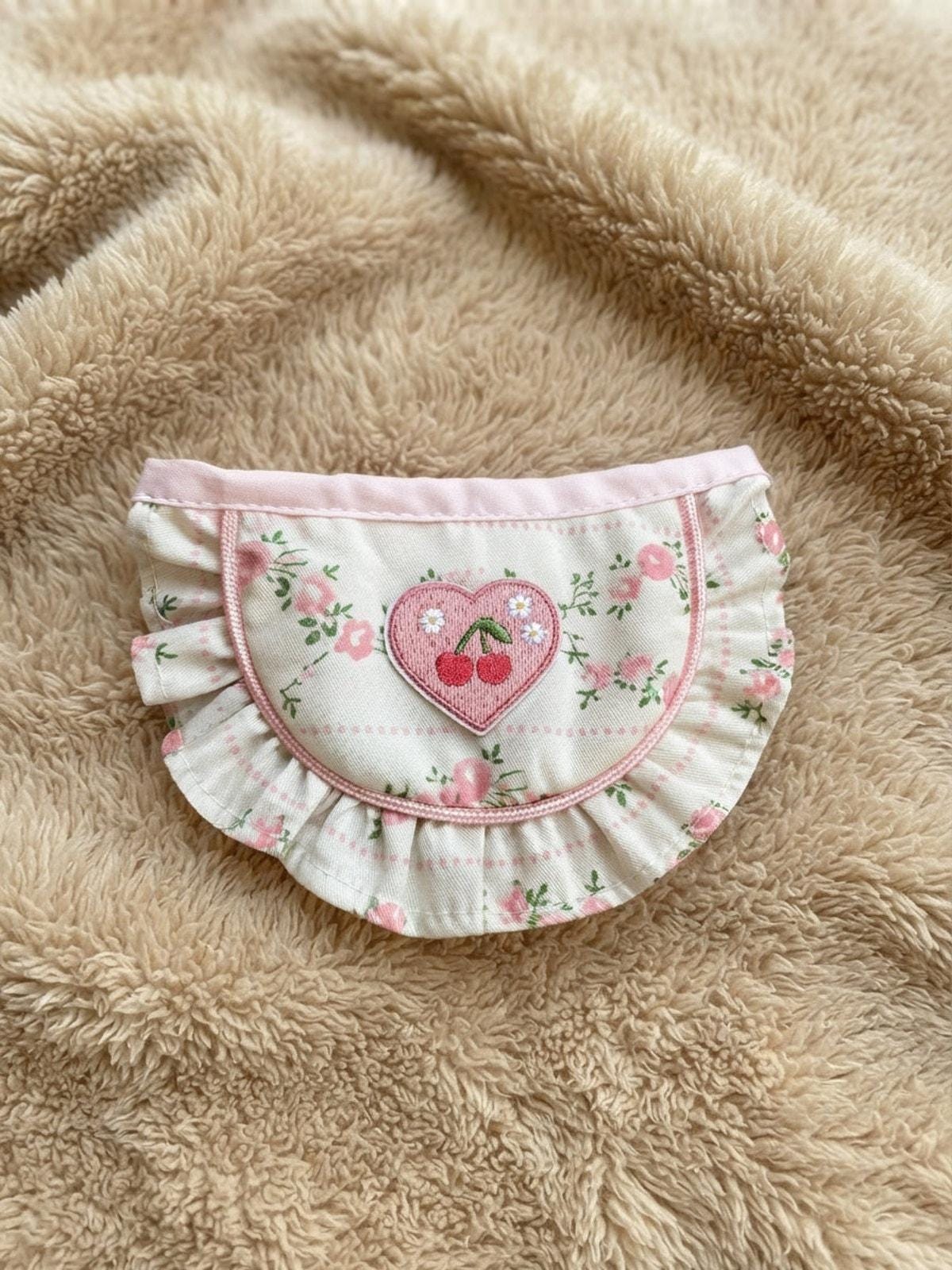Sweet Floral Lace Collar for Plushies  Bunny & Bear Dress Up Outfits