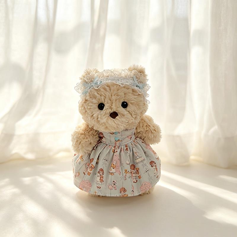 Handmade Junior  Bartholomew Bear, Bashful Bunny Plush Outfits -Tea Dress