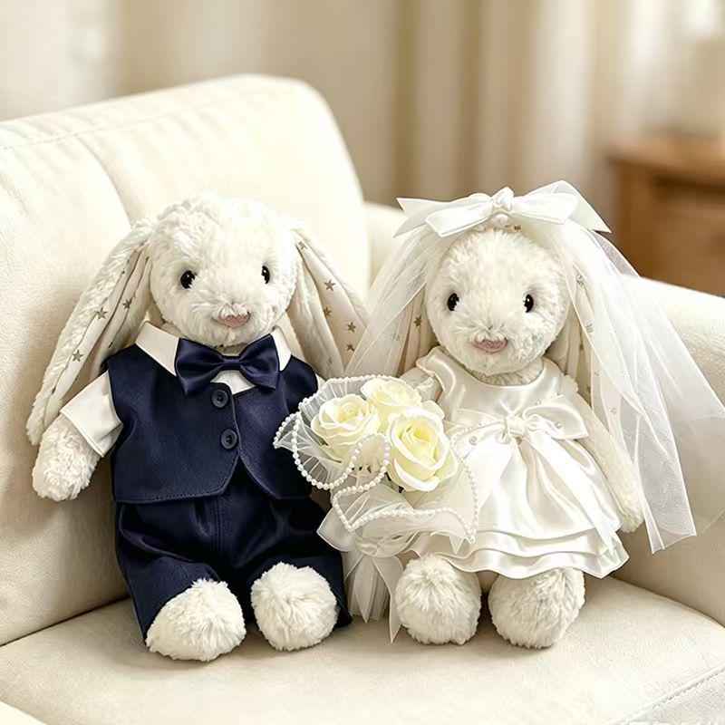 Bashful Bunny Wedding Outfits  Formal Plush Clothing for 10-14 Inch Toys