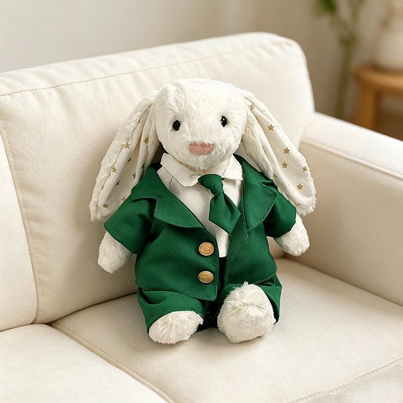 Bashful Bunny Wedding Outfits  Formal Plush Clothing for 10-14 Inch Toys