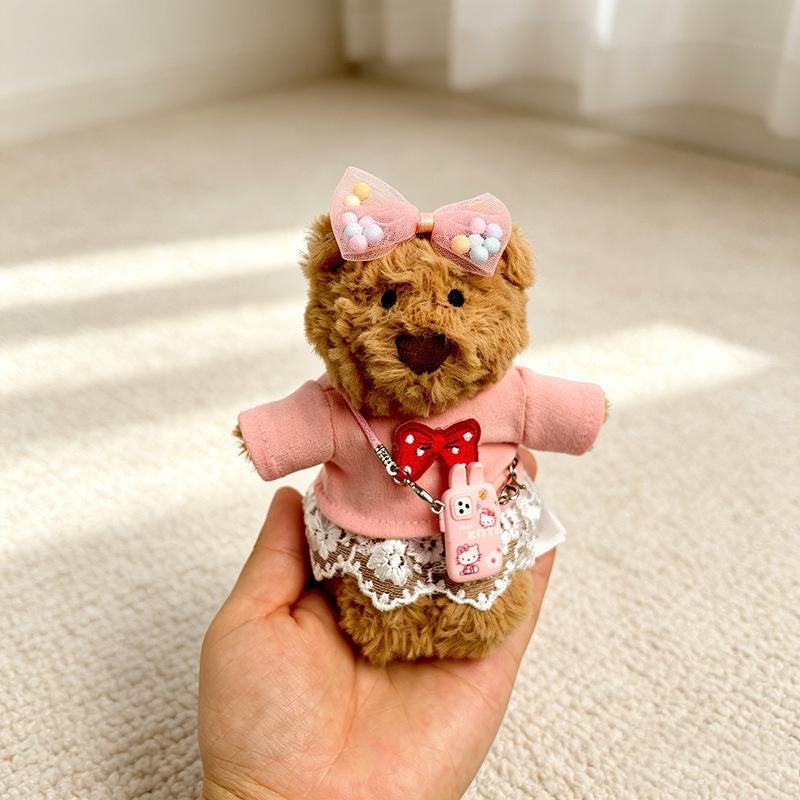 Bartholomew Bear Bag Charm clothes outfits