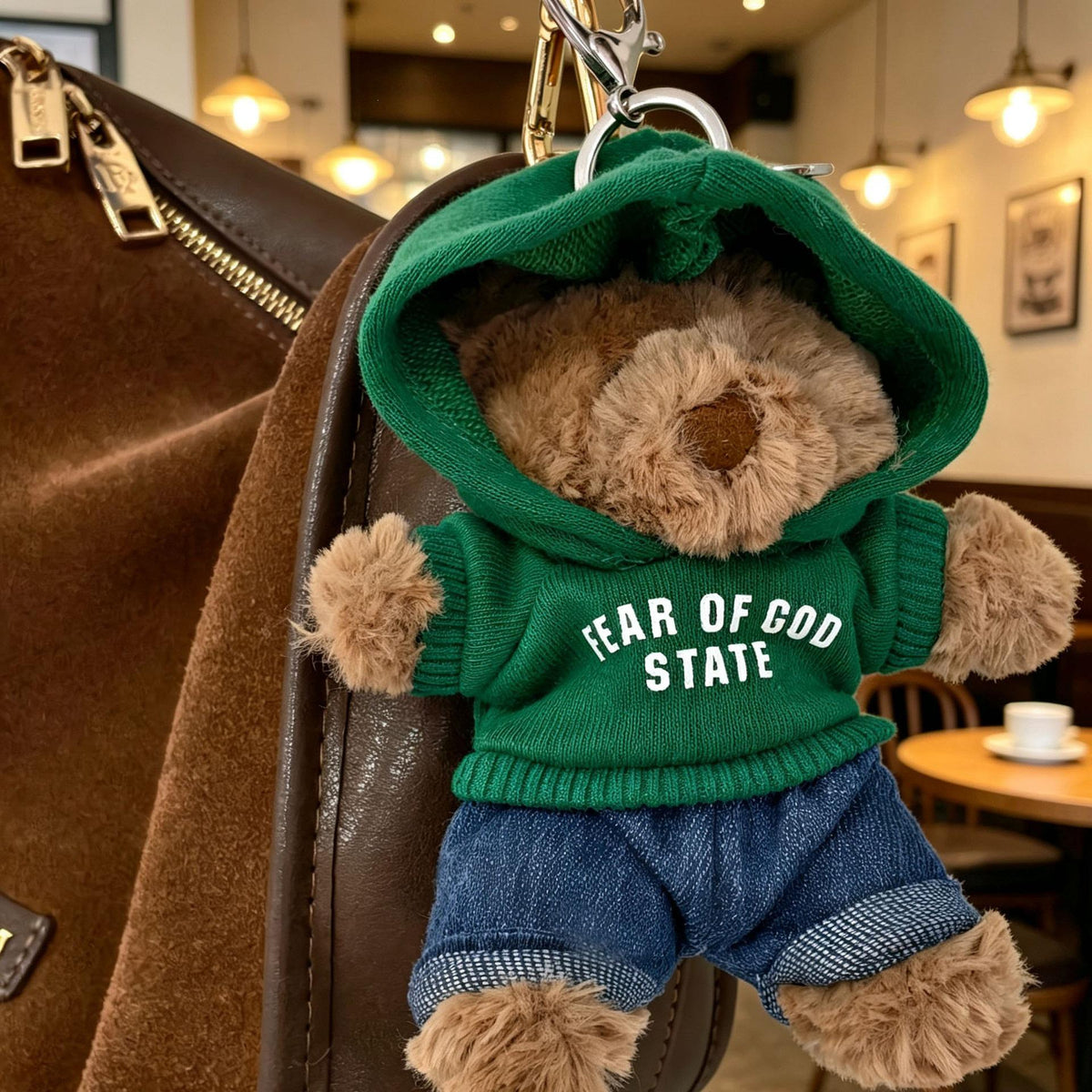 Bartholomew Bear Bag Charm clothes outfits