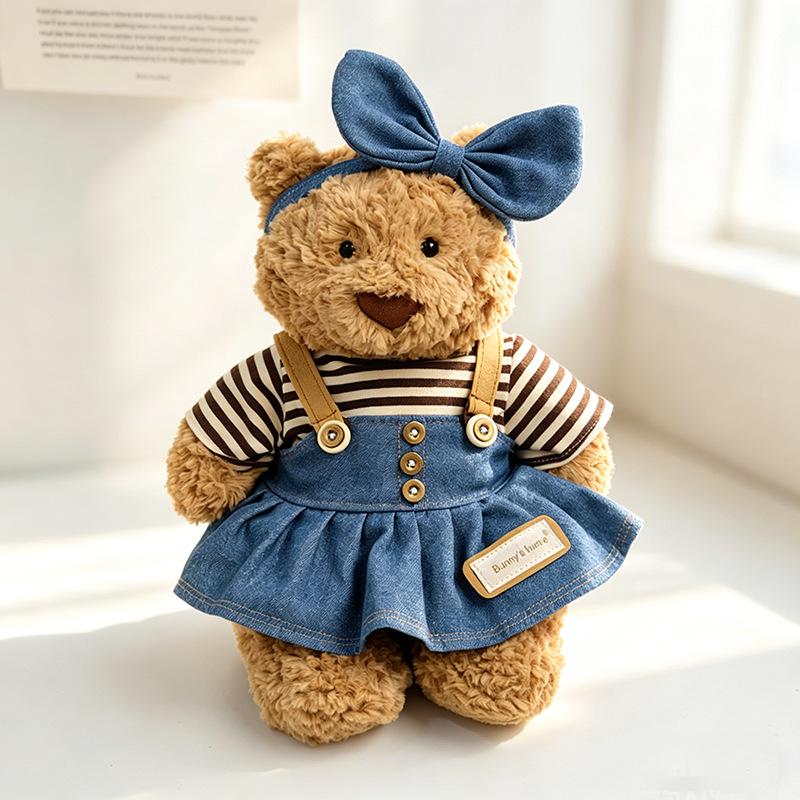 Medium Bartholomew bear clothes outfits -  Denim Dress