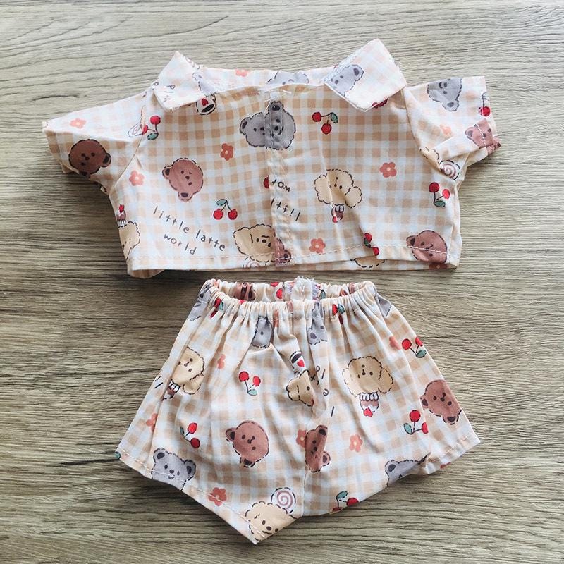 Handmade Medium Bartholomew Bear cute clothes outfits - Pajamas
