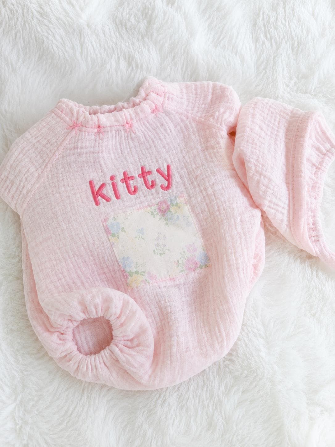 Personalised Pink Bashful Bunny Comforter | Embroidered Baby Girl Gift, Christening Keepsake