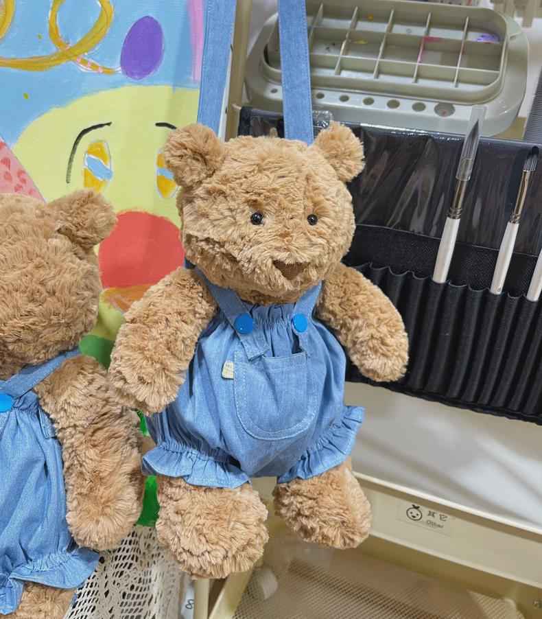 Handmade Bartholomew bear cute clothes outfits-Teddy Bear Overalls