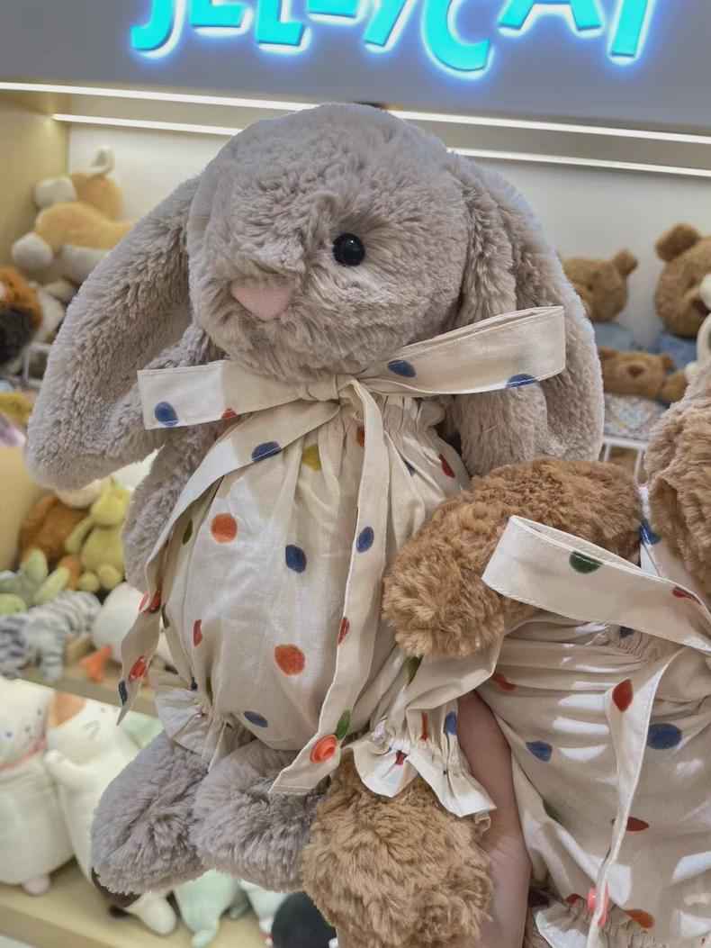 Polka Dot Romper Outfit for 6-inch Plush (Bunny, Bear)