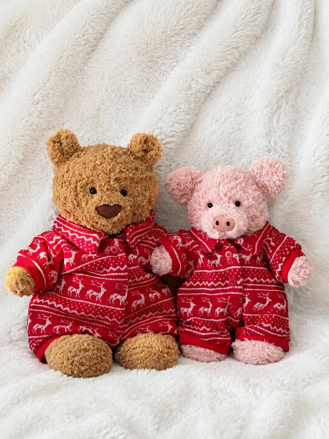 Handmade Bartholomew bearclothes outfits - Christmas red pajamas