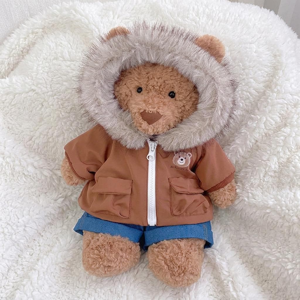Handmade Bartholomew Bear  Hoodie Hooded Padded Jacket