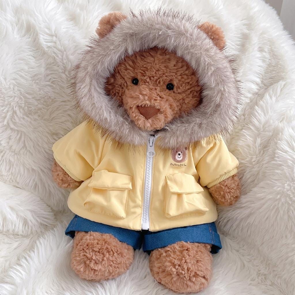 Handmade Bartholomew Bear  Hoodie Hooded Padded Jacket
