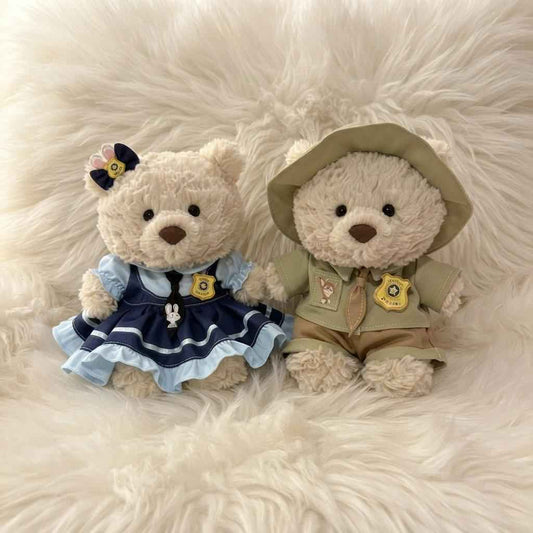 Bunny & Fox Couple Outfit Set for Jellycat Junior Bartholomew Bear