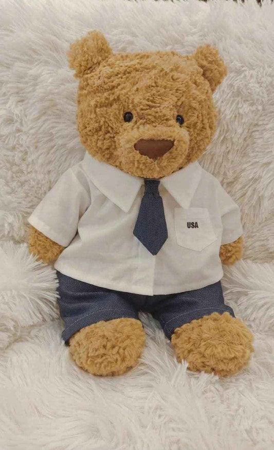 Custom Handmade Outfits for Jellycat Bartholomew Bear, Plush Clothing in Various Sizes