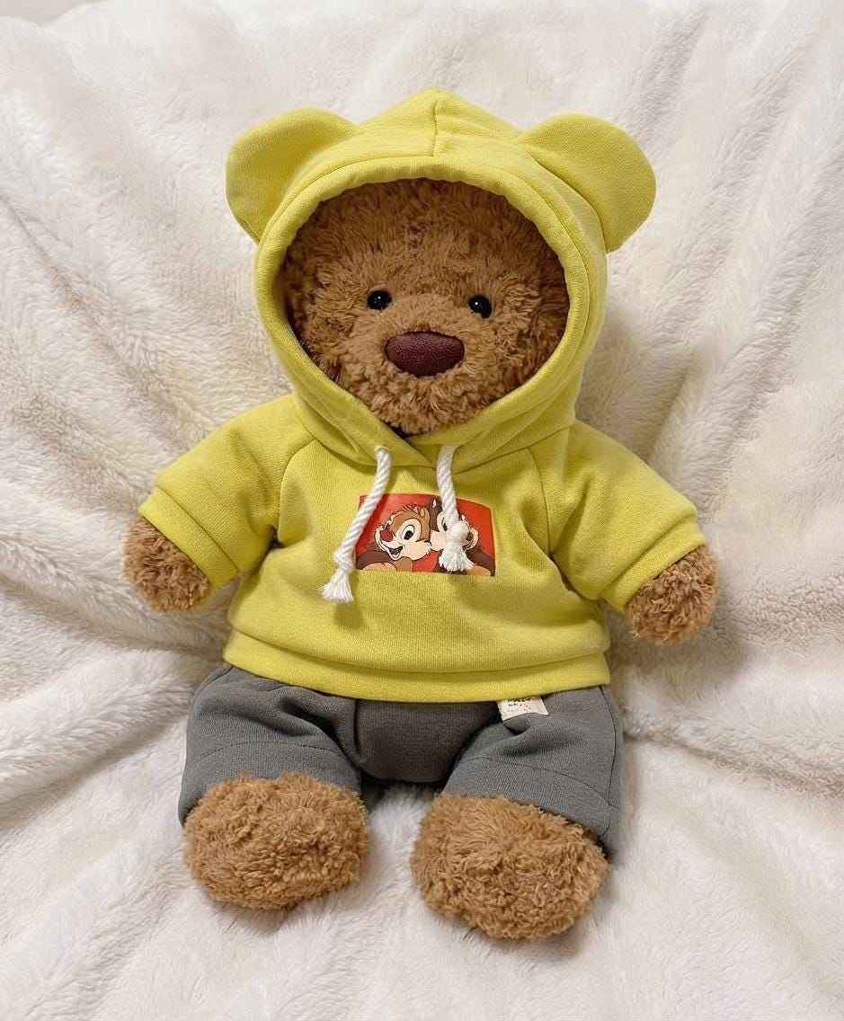 Handmade Bartholomew Bear  Hoodie & Shorts Set