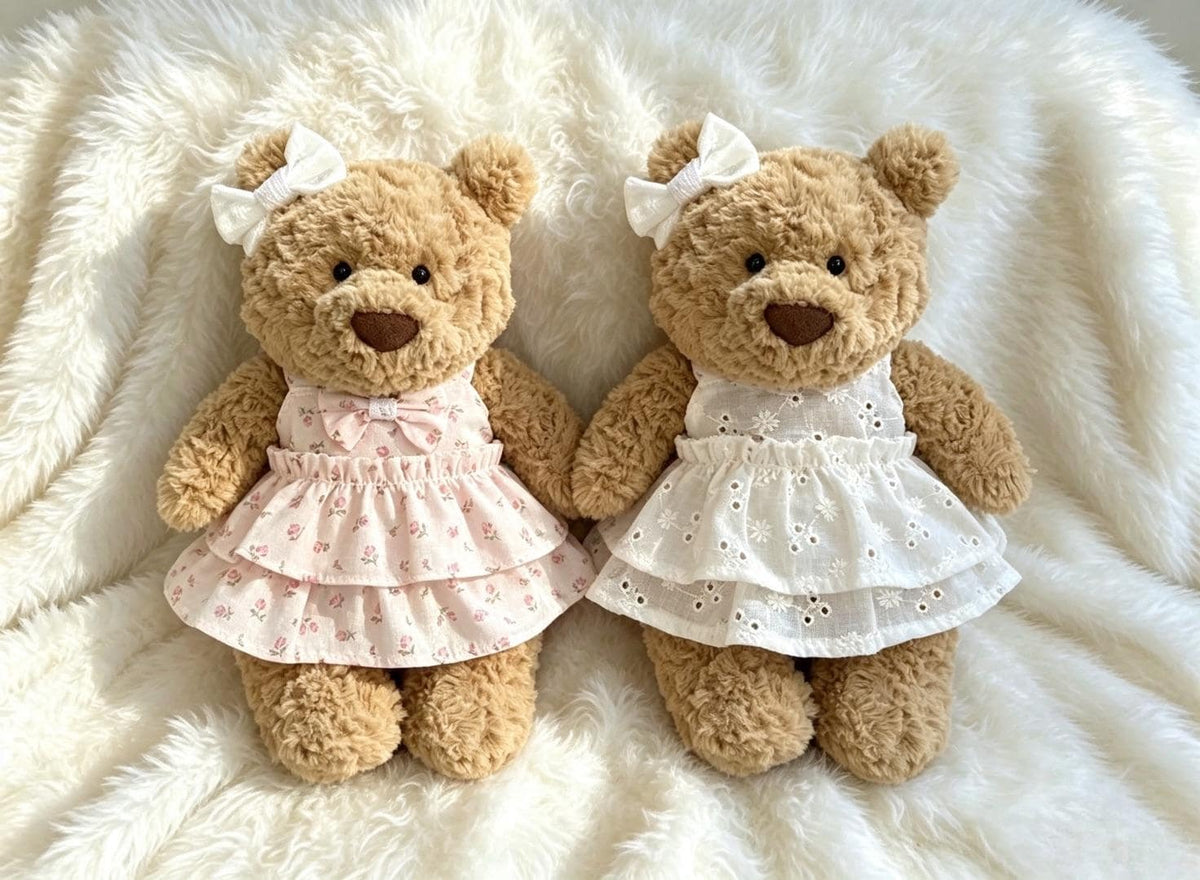Handmade Bartholomew bear  Barnabus Pig  outfits -  dress