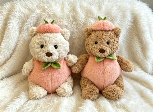 Peach Outfit for Jellycat Bartholomew Bear & Bashful Bunny