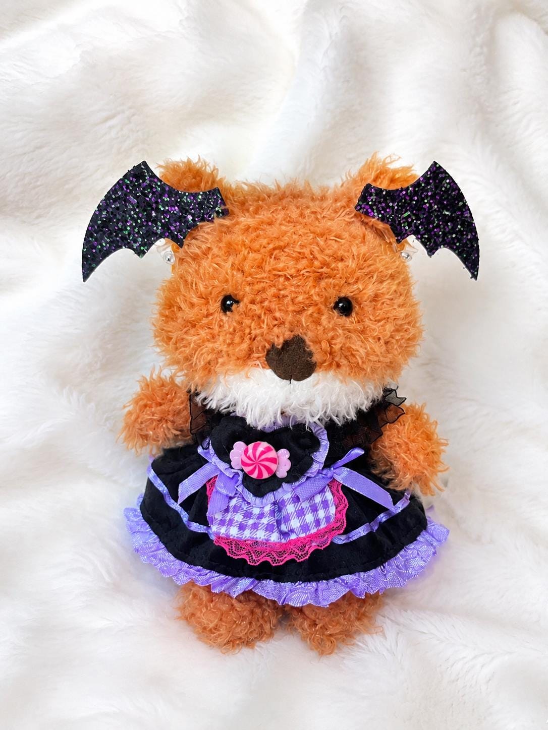 Handmade Halloween Pumpkin Outfit Set for Little Pup  Dresses, Pajamas, Costumes