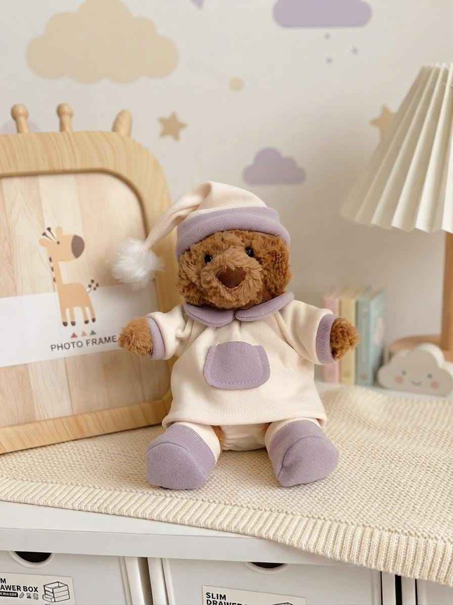 Bartholomew Bear Pajama Set  Cozy Loungewear for Plush Toys (6" to 22")