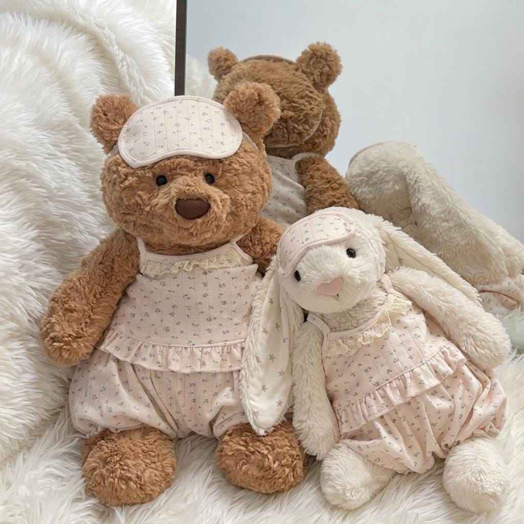 Handmade Matching Pajama Set for Bartholomew Bashful Bunny
