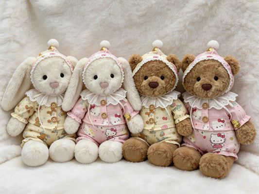 Cozy Loungewear Set for Jellycat Bartholomew Bear & Bashful Bunny