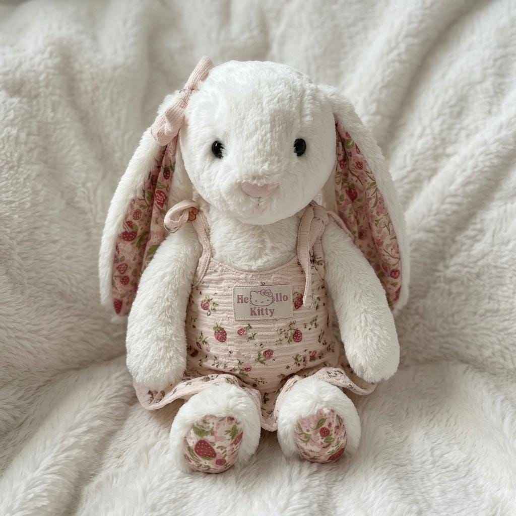 Handmade Floral Clothes for Bartholomew Bear and Bashful Bunny Plush Toys