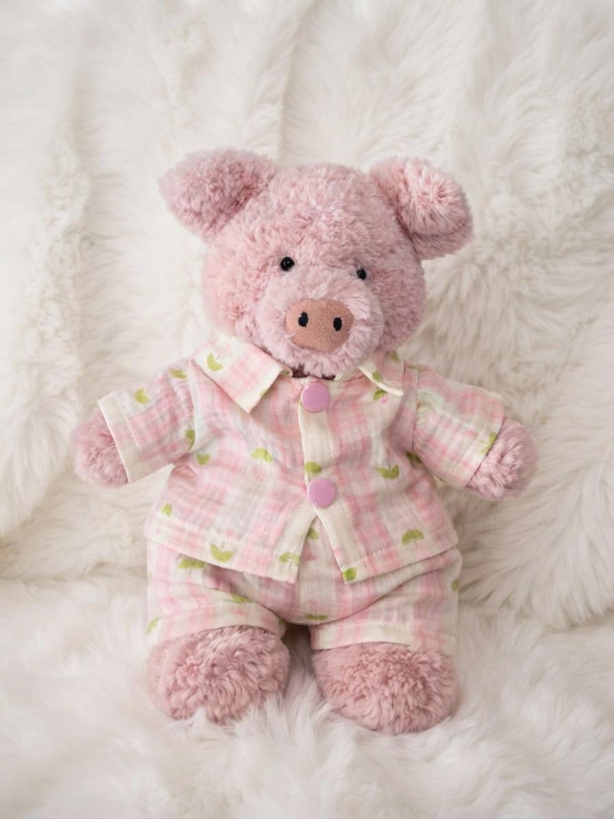 Handmade Bartholomew bear  clothes outfits - Pink stripe sleepwear