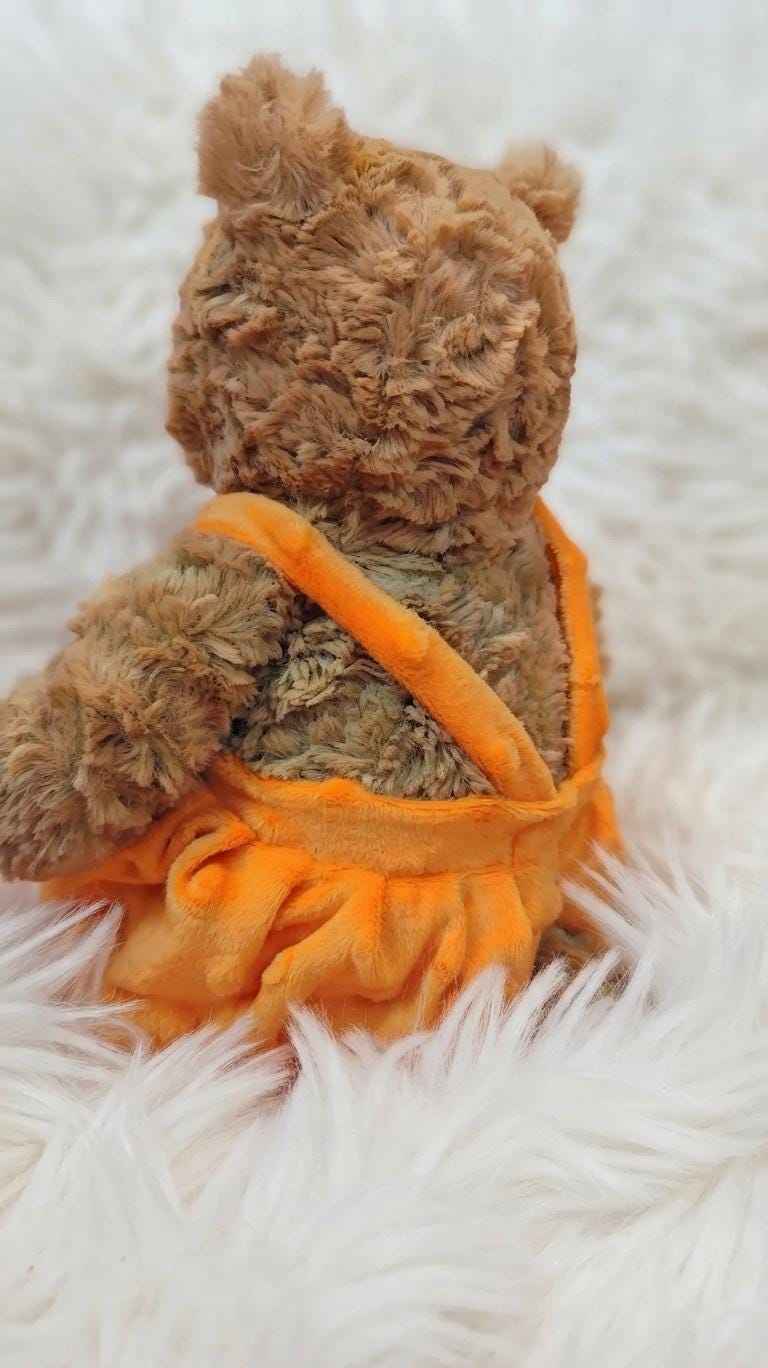 Handmade Pumpkin Overalls for  Bartholomew Bear (28cm / 36cm / 47cm)