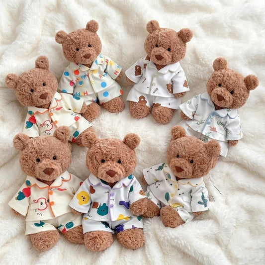 Pajama Set for Jellycat Bartholomew Bear, Sleepwear Outfit