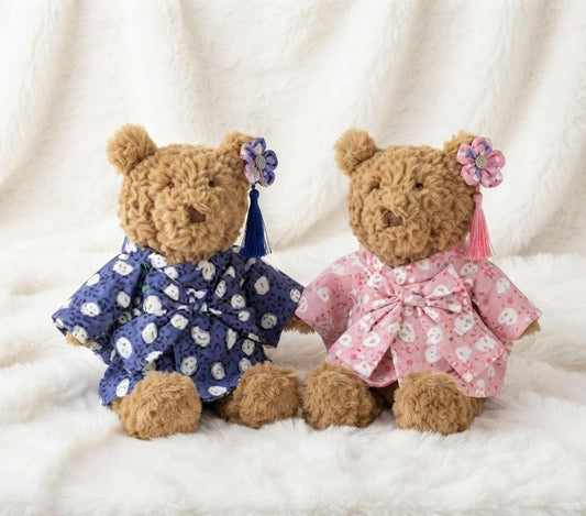 Medium Bartholomew bear clothes outfits-Japanese Kimono Yukata