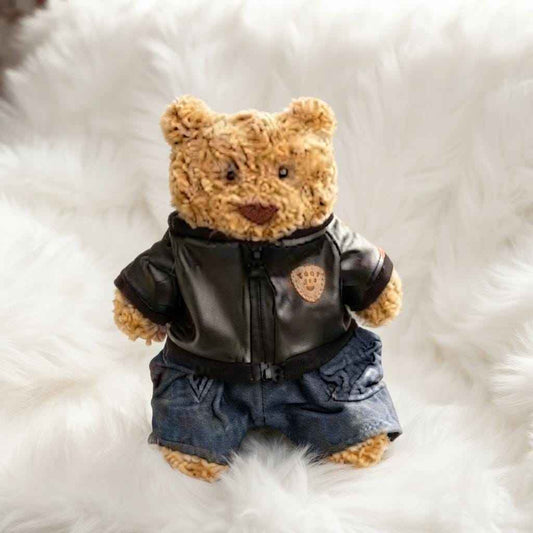 Retro Streetwear Denim Set for Jellycat Medium Bartholomew Bear