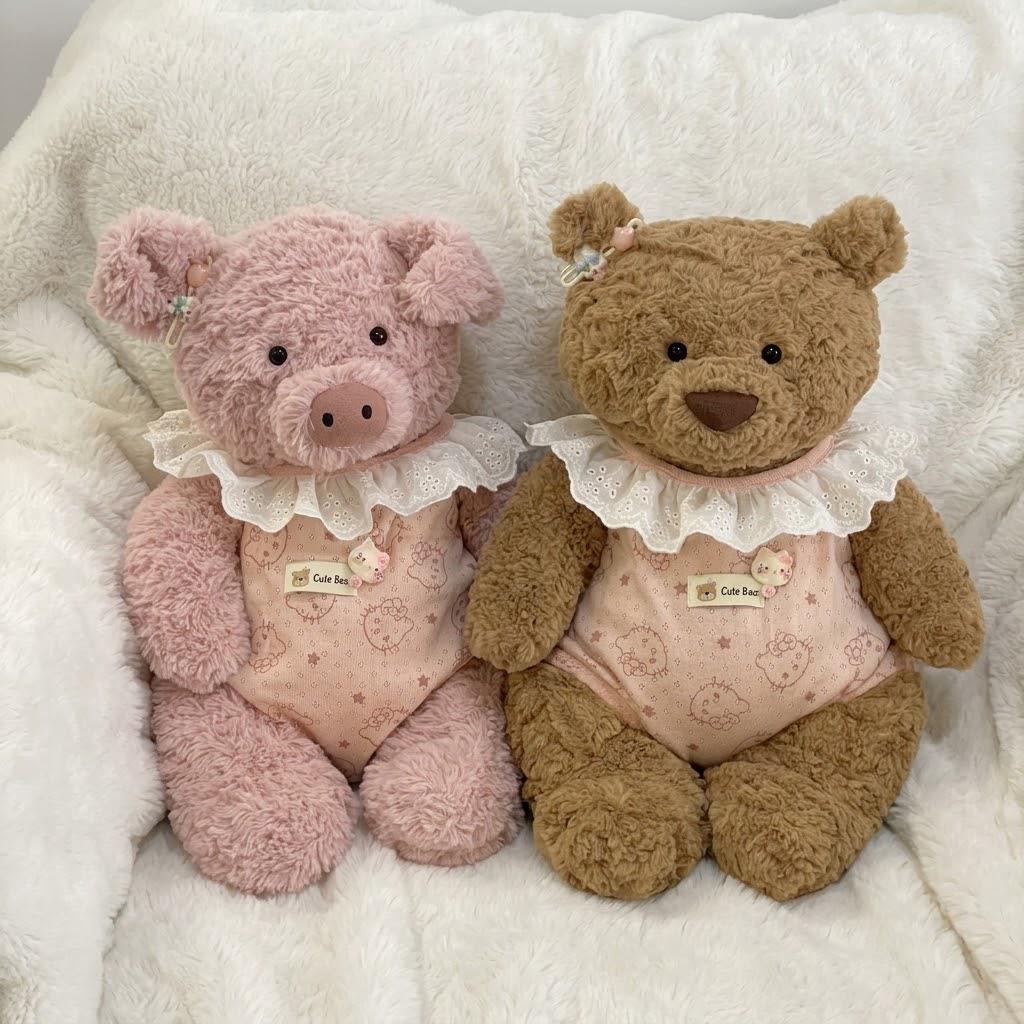 Handmade Onesies for Bashful Bunny & Bartholomew Bear