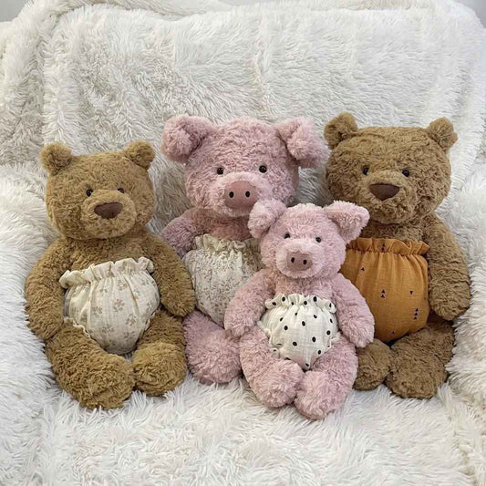 Underwear for Jellycat Bartholomew Bear & Barnabus Pig