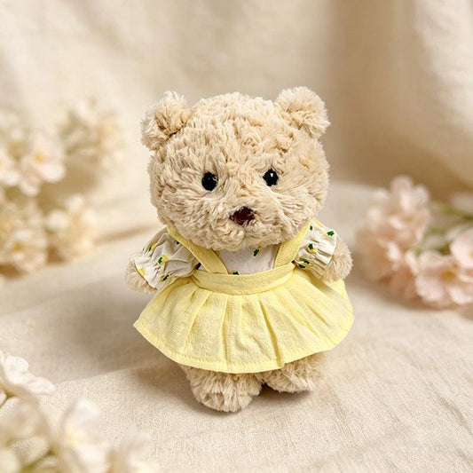 Junior Bartholomew Bear clothes outfits -Green Floral Dress