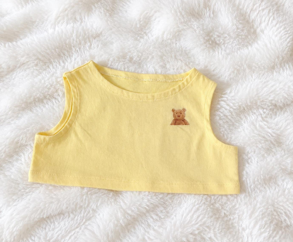 Handmade T-Shirt & Vest Set for Bartholomew Bear Plushie