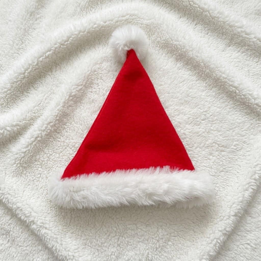 Handmade Christmas Santa Hat  Winter Scarf Set for Bartholomew Bear, Plush Dolls  Teddy Bears