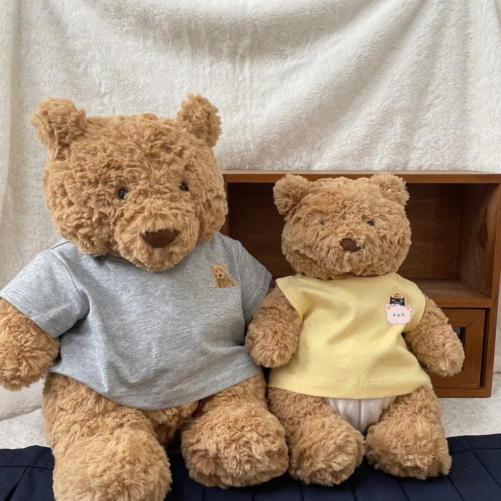 Handmade T-Shirt & Vest Set for Bartholomew Bear Plushie