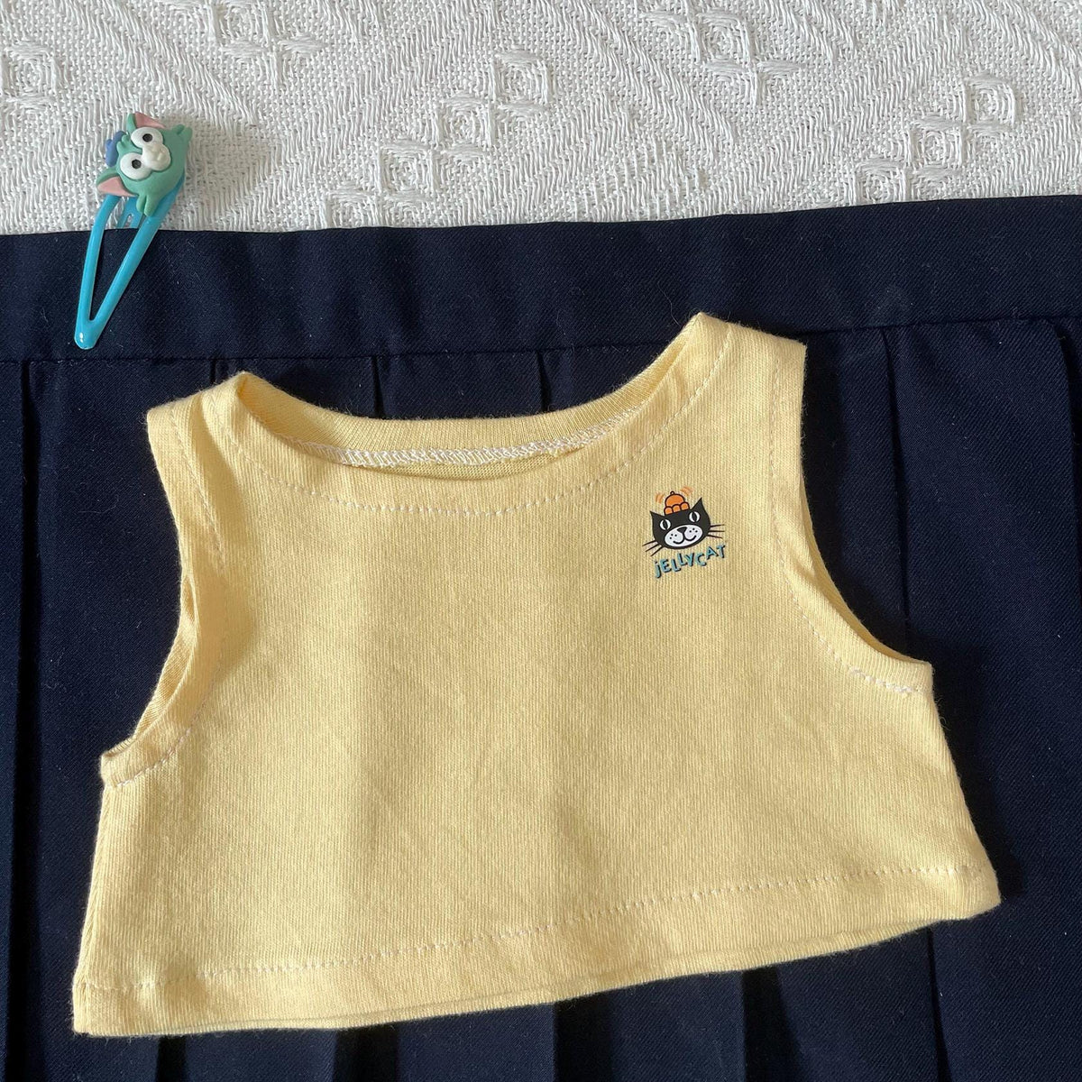 Handmade T-Shirt & Vest Set for Bartholomew Bear Plushie