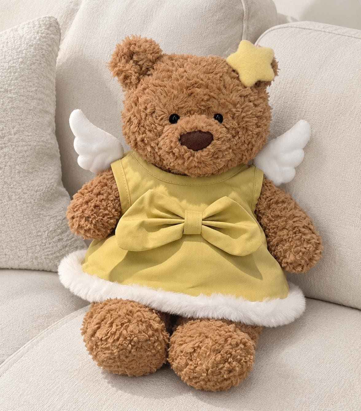 Cute Angel Dress Set for Bartholomew Bear  Teddy Bear Outfit with Wings & Bow