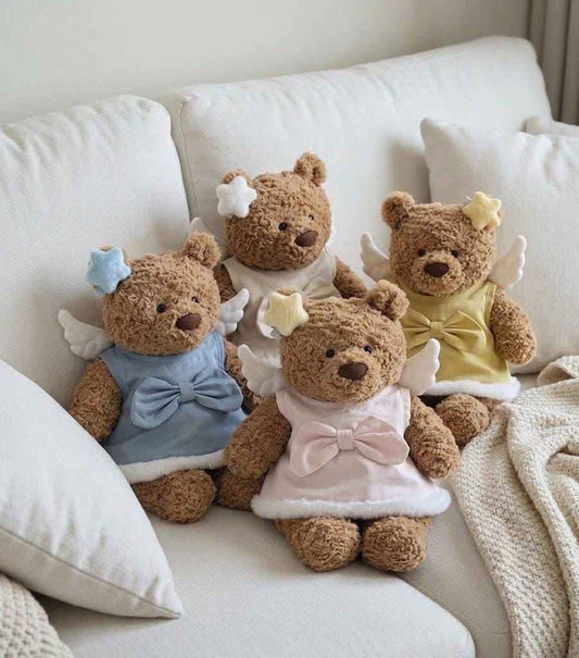 Cute Angel Dress Set for Bartholomew Bear  Teddy Bear Outfit with Wings & Bow