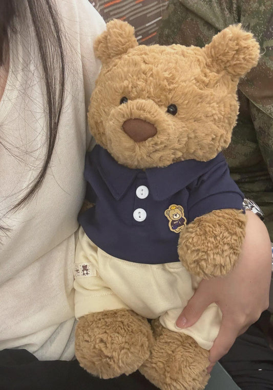 Polo Shirt and Sweatpants Set for Jellycat Bartholomew Bear, Casual Teddy Bear Outfit – photo 2