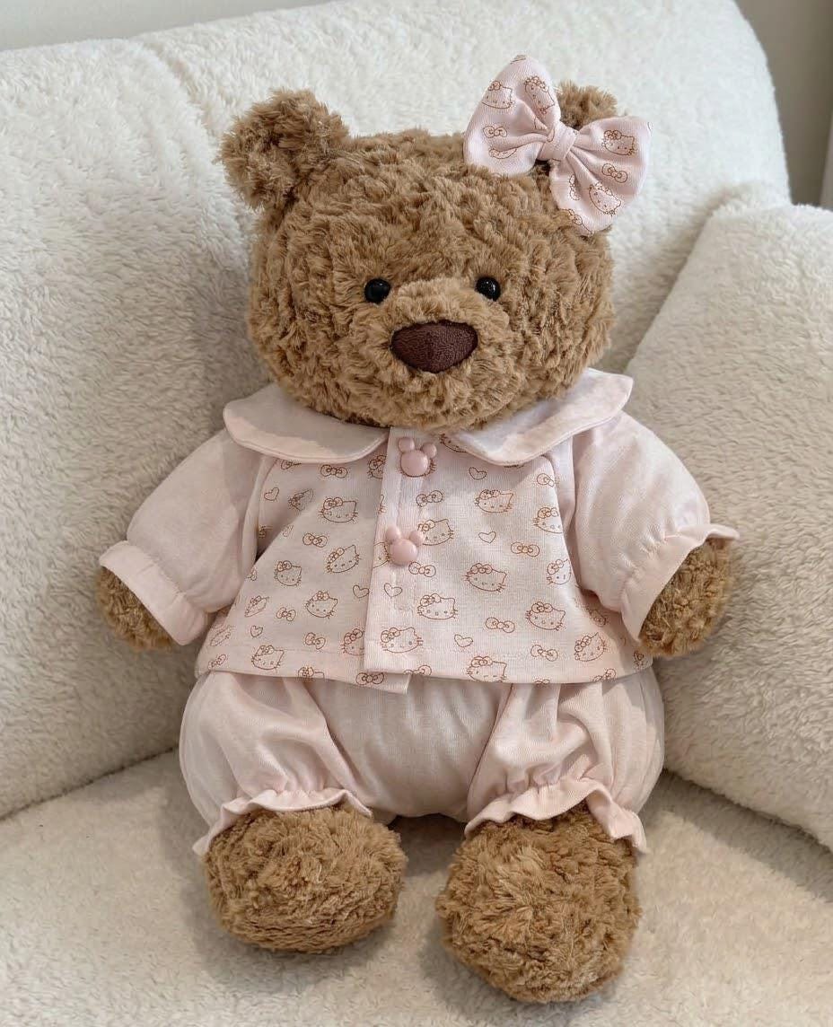 Pajamas with Sleep Mask for Jellycat Bartholomew Bear, Cozy Sleepwear Set – photo 3