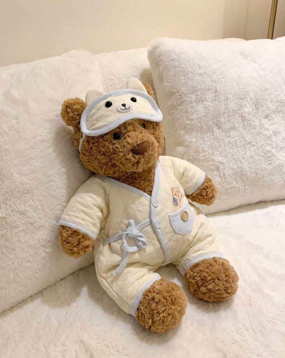 Romper for Jellycat Bartholomew Bear, Floral or Pastel Outfit – photo 7