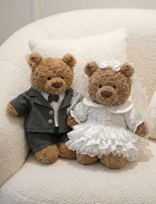 Wedding Dress or Groom Suit for Jellycat Bartholomew Bear, Bride and Groom Gift