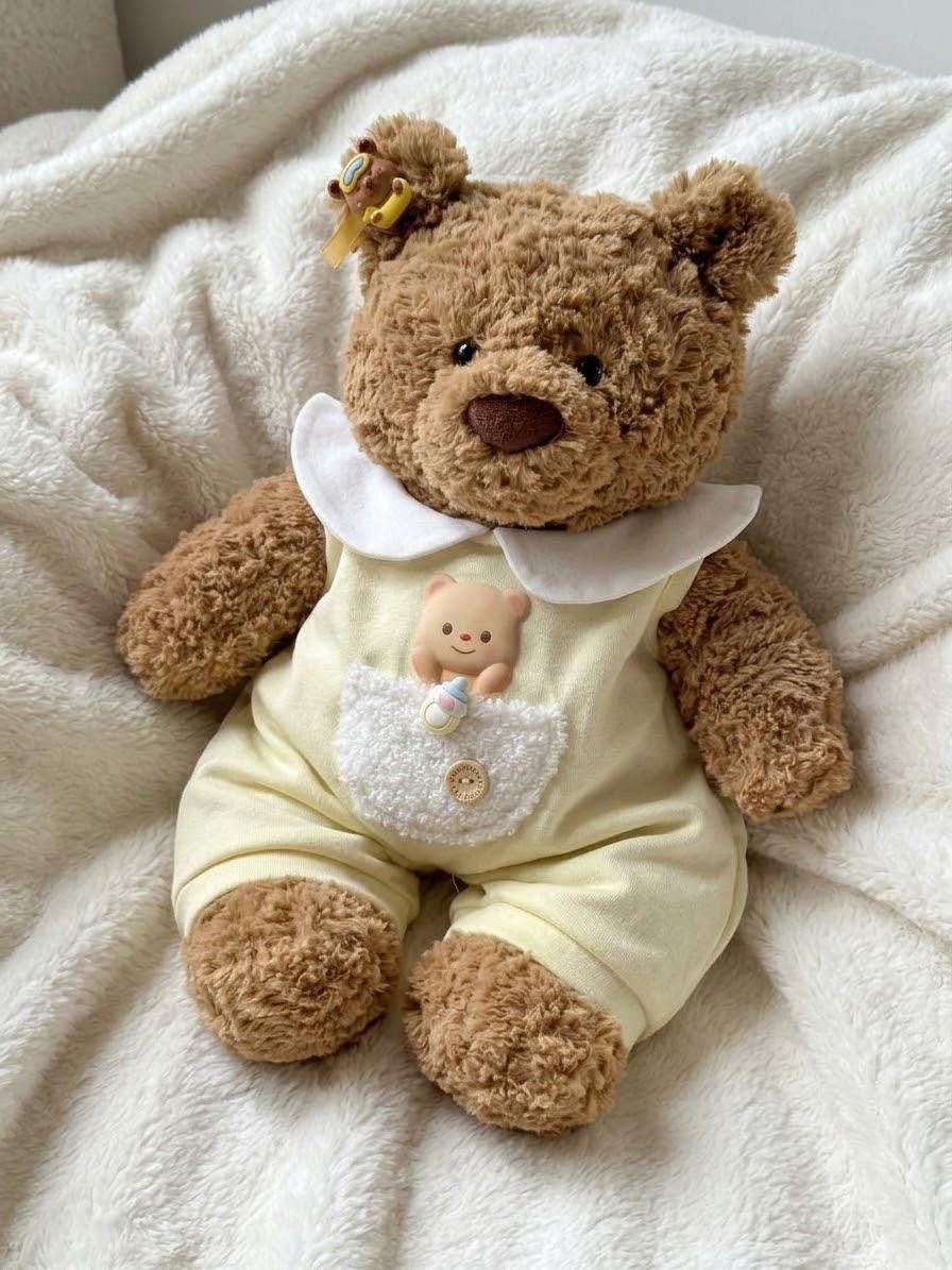 Blue Skirt Set or Green Romper for Jellycat Bartholomew Bear, Pastel Outfit – photo 3
