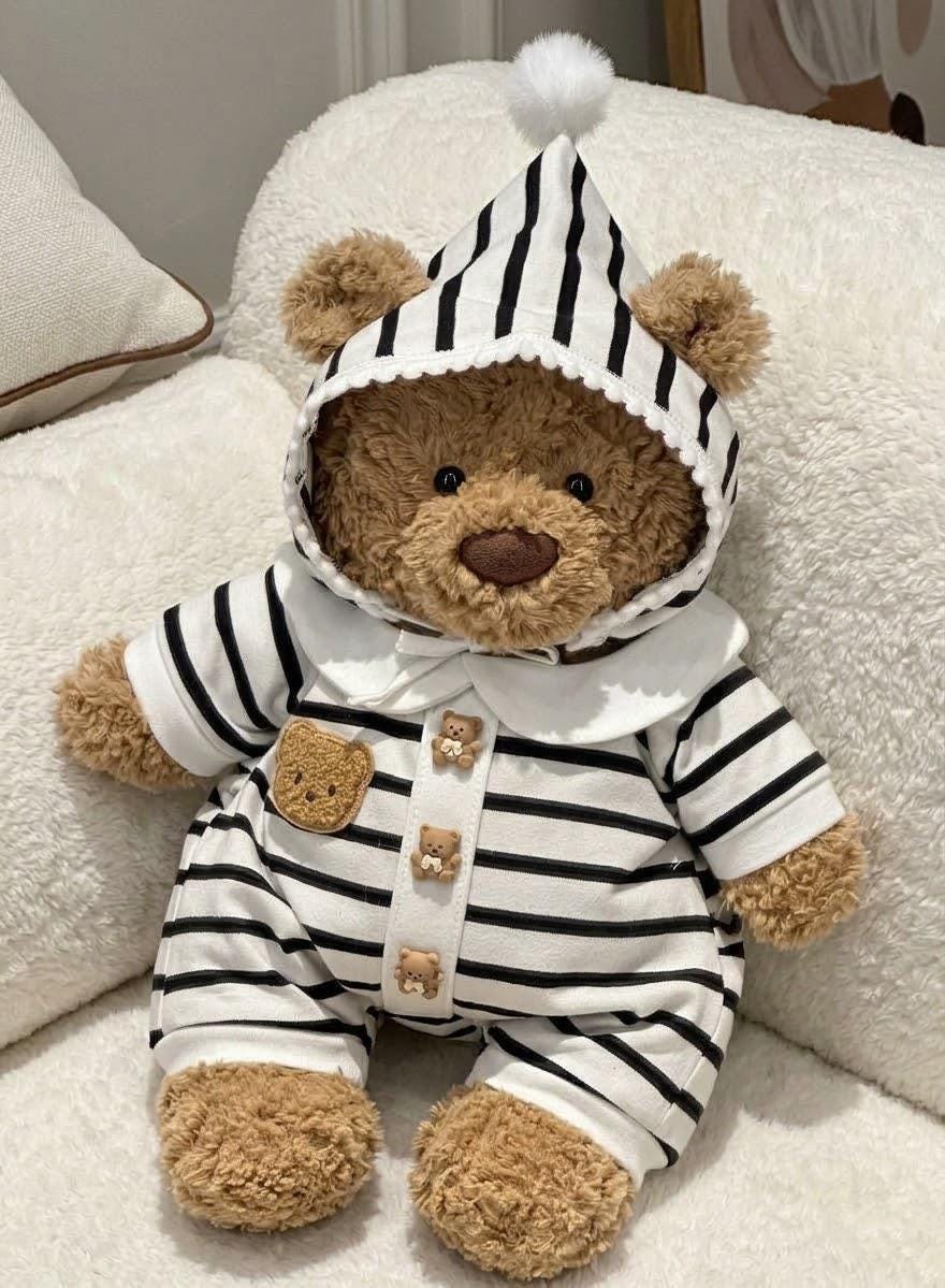 Pajamas with Sleep Mask for Jellycat Bartholomew Bear, Cozy Sleepwear Set – photo 2