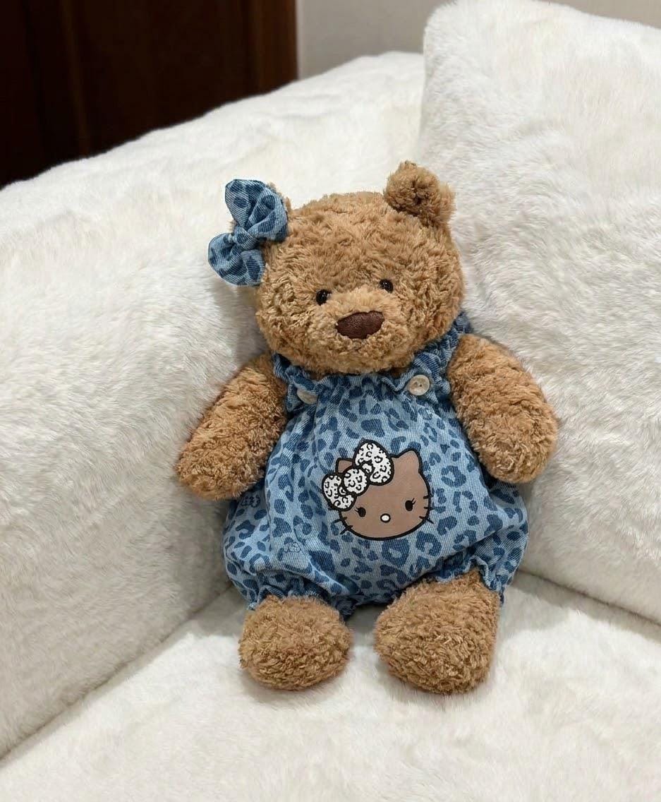 Blue Carrier Outfit for Jellycat Bartholomew Bear & Bashful Bunny, Solid or Floral – photo 5