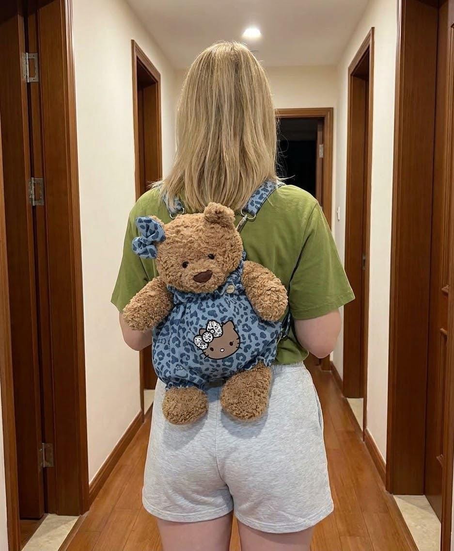 Blue Carrier Outfit for Jellycat Bartholomew Bear & Bashful Bunny, Solid or Floral – photo 2
