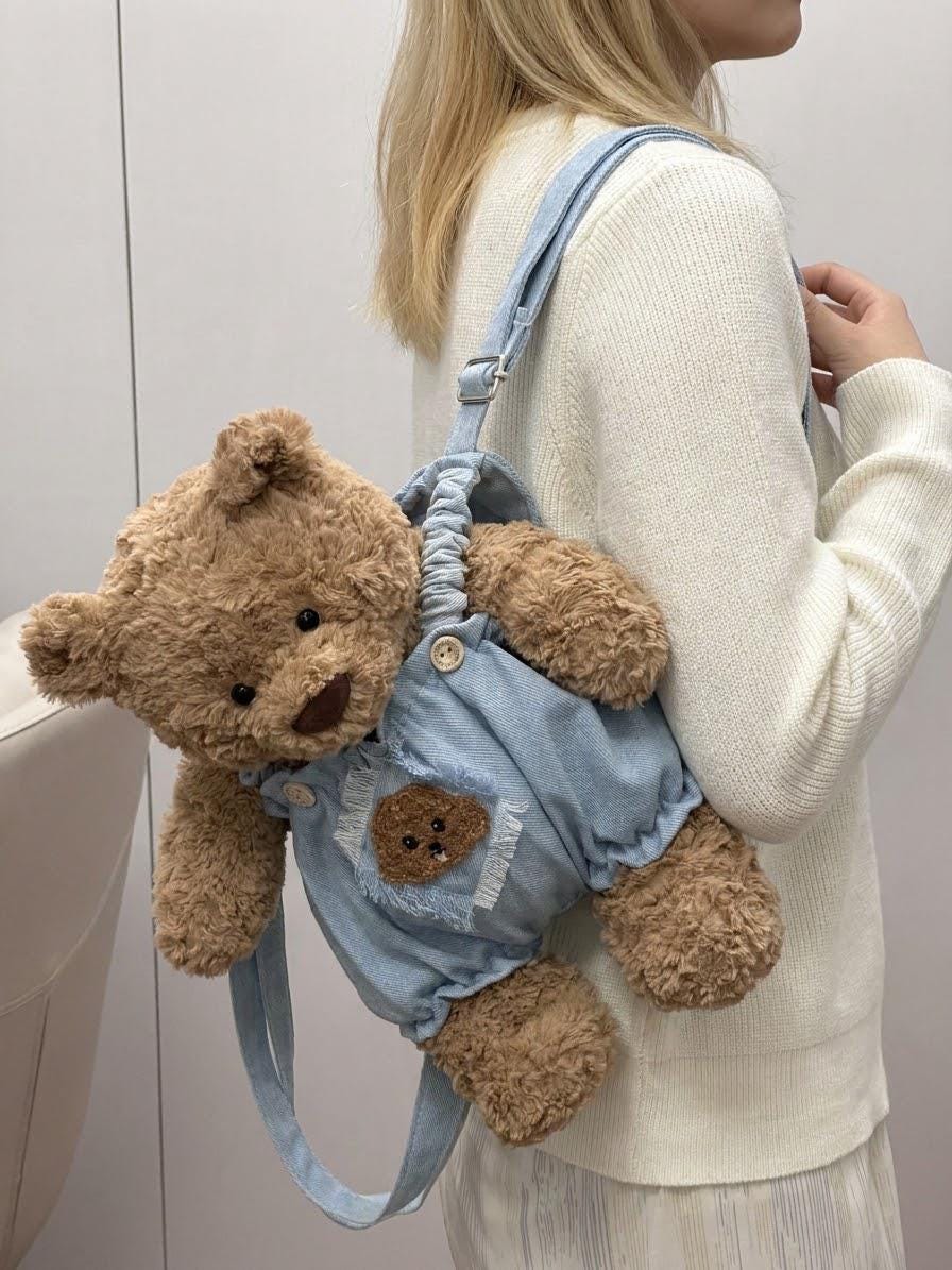 Blue Carrier Outfit for Jellycat Bartholomew Bear & Bashful Bunny, Solid or Floral