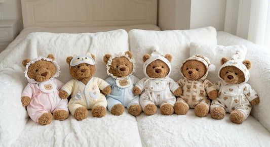 Romper for Jellycat Bartholomew Bear, Floral or Pastel Outfit